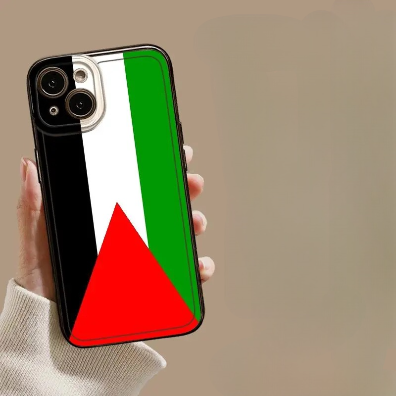 Samling af Mobilcovers med Palæstinensiske Motiver og Budskaber