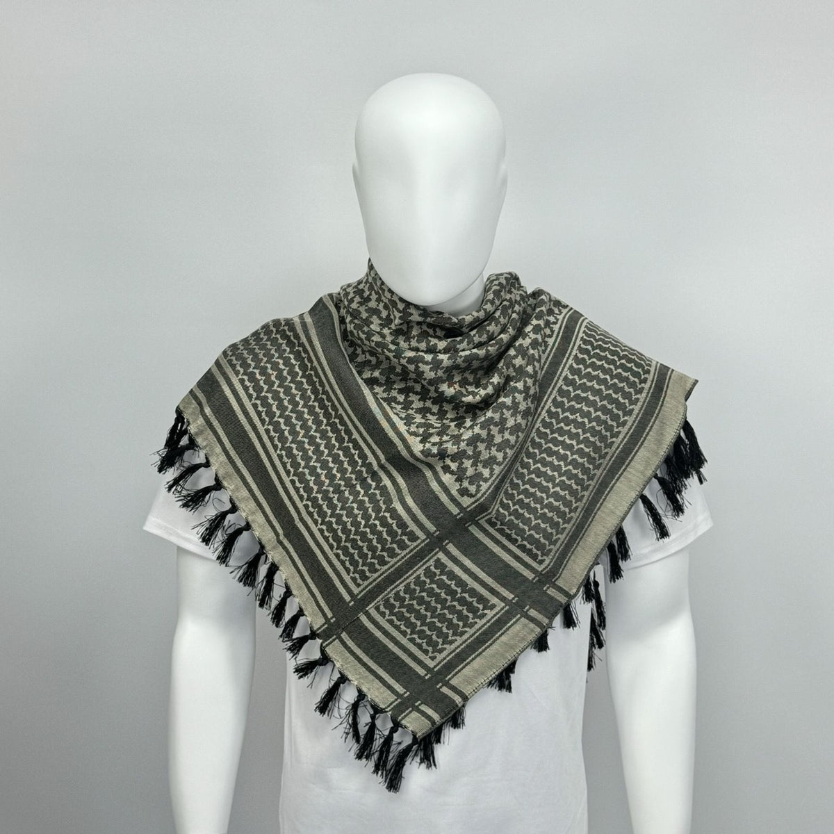 Keffiyeh kufiya palæstinensisk tørklæde i olivengrøn