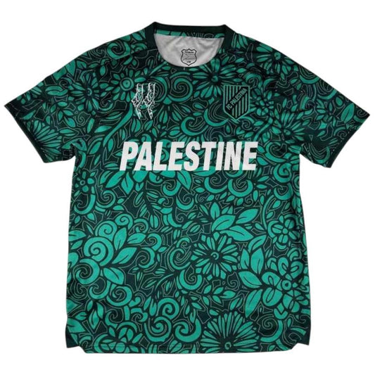 Palæstina fodboldtrøje grøn zaitoun mønster
