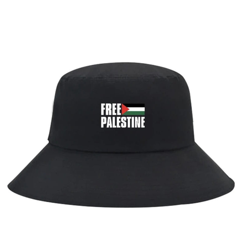 Sort Bøllehat med Free Palestine