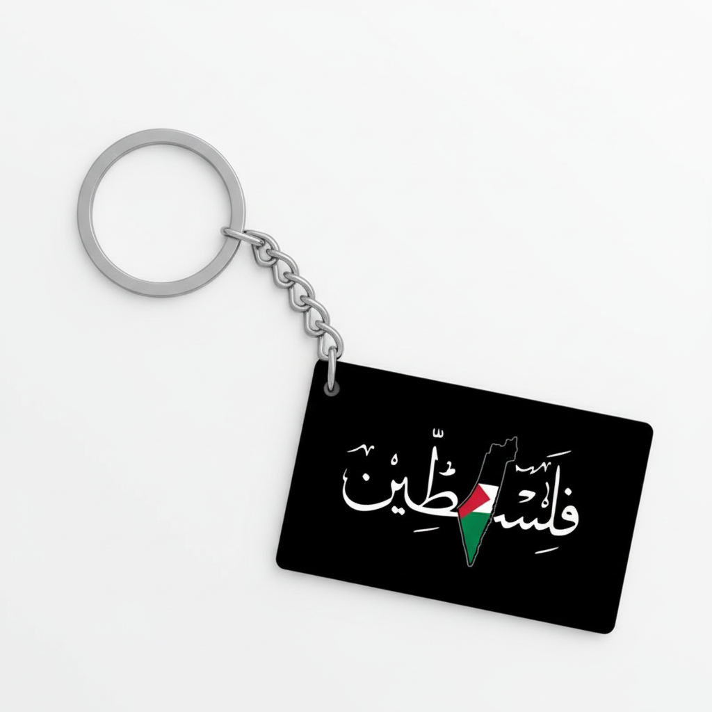 Sort Nøglering med Arabisk Skrift