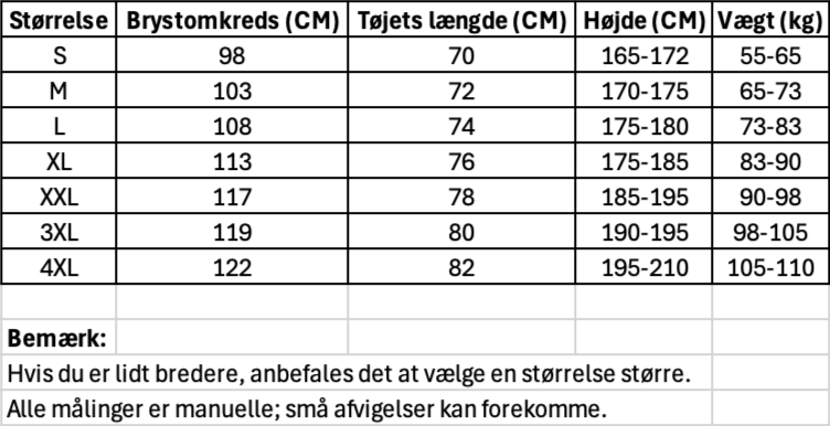 Størrelsesguide til Palæstinensisk Fodboldtrøje – Sort og Guld med Kufiya-Mønster Arabisk skrift