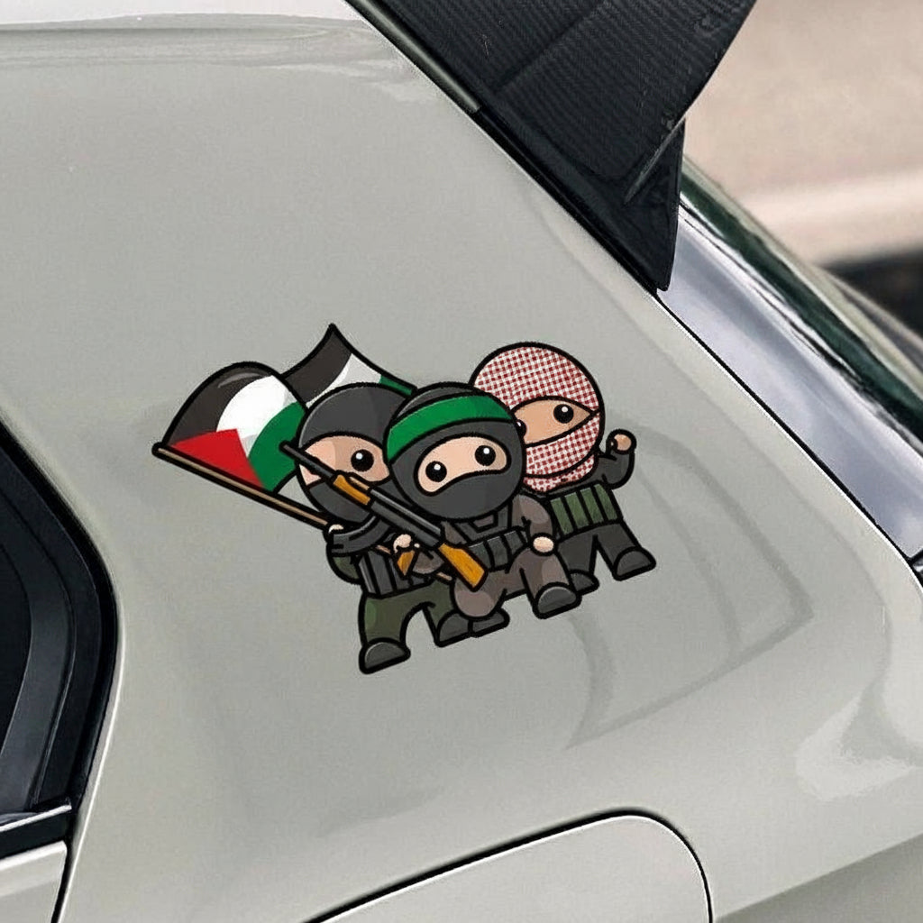 3 stk. Palestine Figur klistermærke