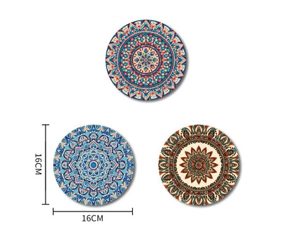 3 stk bordskånere med diameter 16 cm