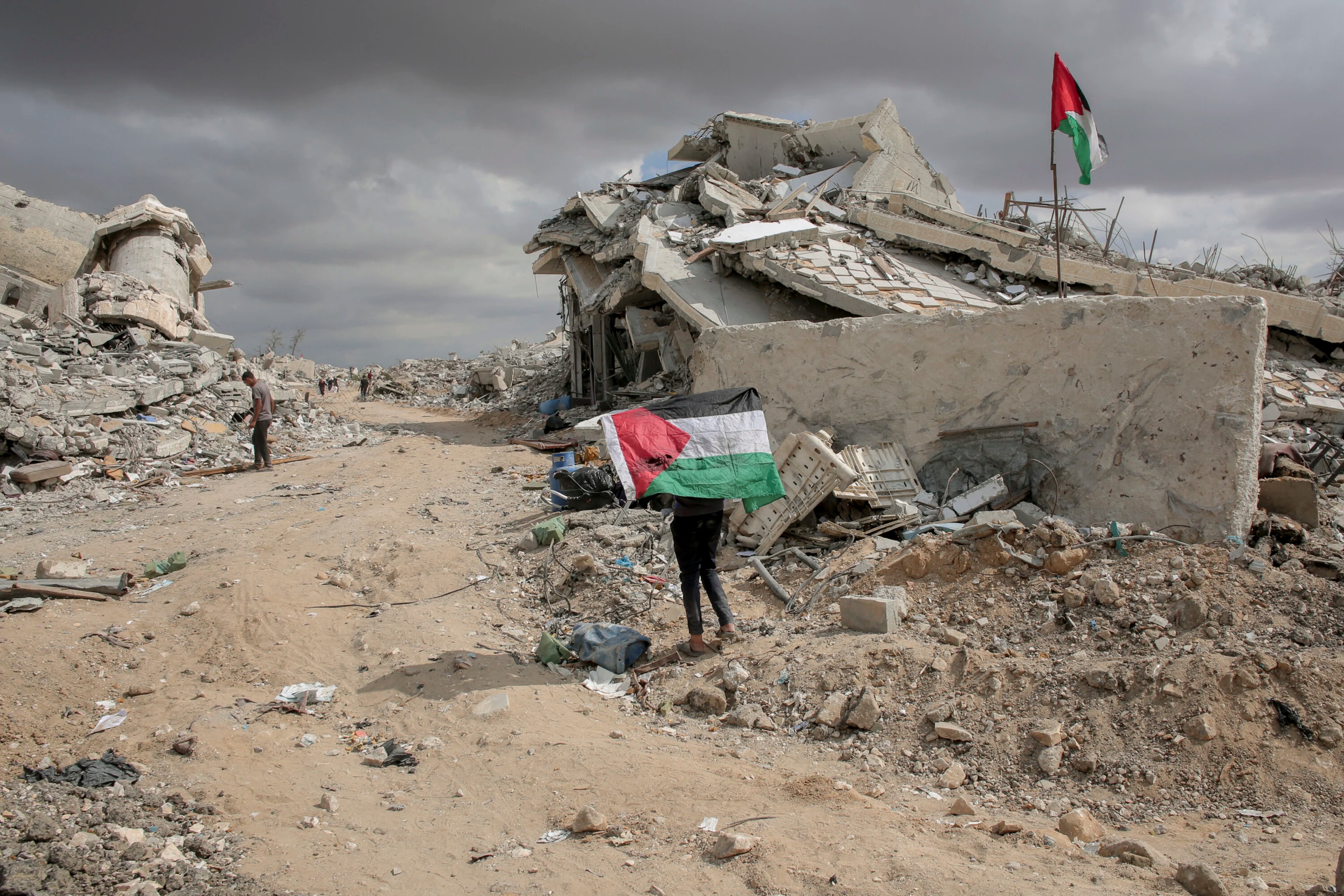 Billede af Gaza i ruiner