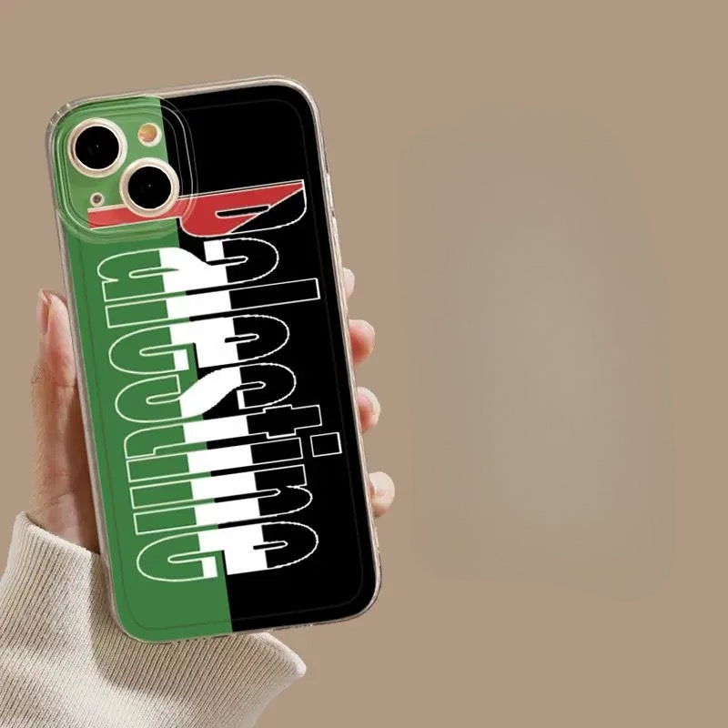 Samling af Mobilcovers med Palæstinensiske Motiver og Budskaber