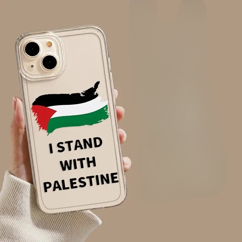 Samling af Mobilcovers med Palæstinensiske Motiver og Budskaber