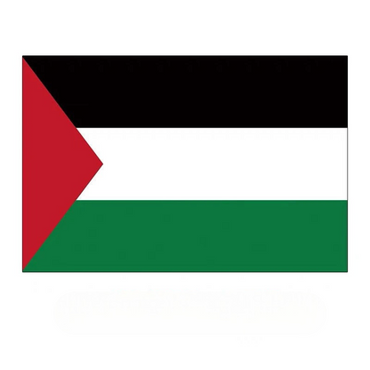 Palæstinensisk Flag – 3 Størrelser, Med eller Uden Teleskopstang
