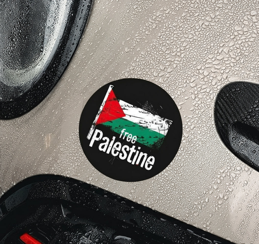 Free Palestine klistemærke