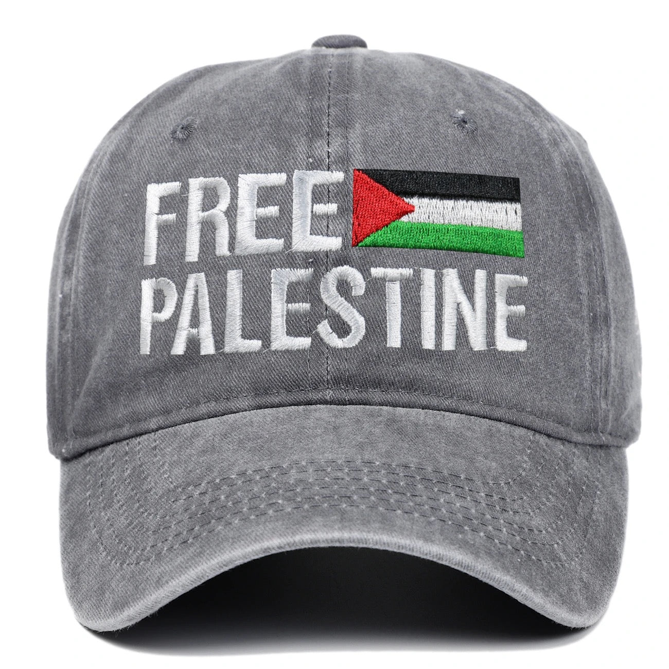 Grå Capmed Free Palestine