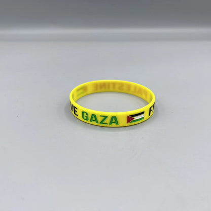 Silikonearmbånd Med Palæstinensiske Budskaber – Flere Varianter
