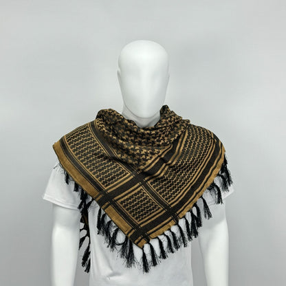 Guld kufiya keffiyeh palæstinensisk tørklæde