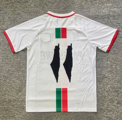 Hvid FC Palestine Fodboldtrøje, bagpå