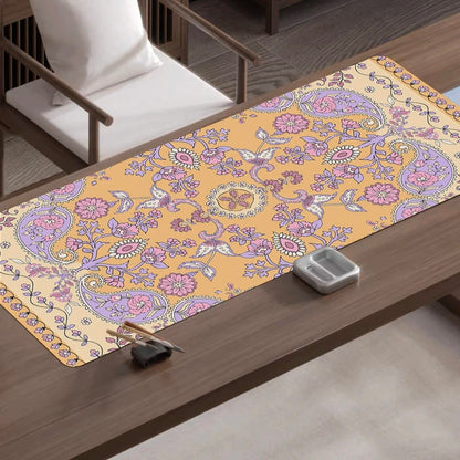 Orientalsk skrivebordsunderlag – Lavendel Paisley
