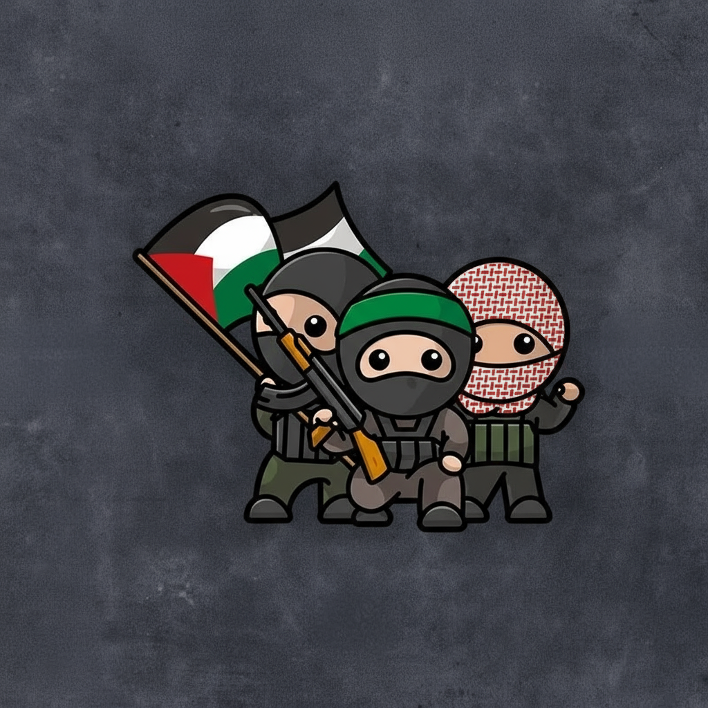 Klistermærker Med Palæstinensisk Budskab – Flere Motiver og Størrelser