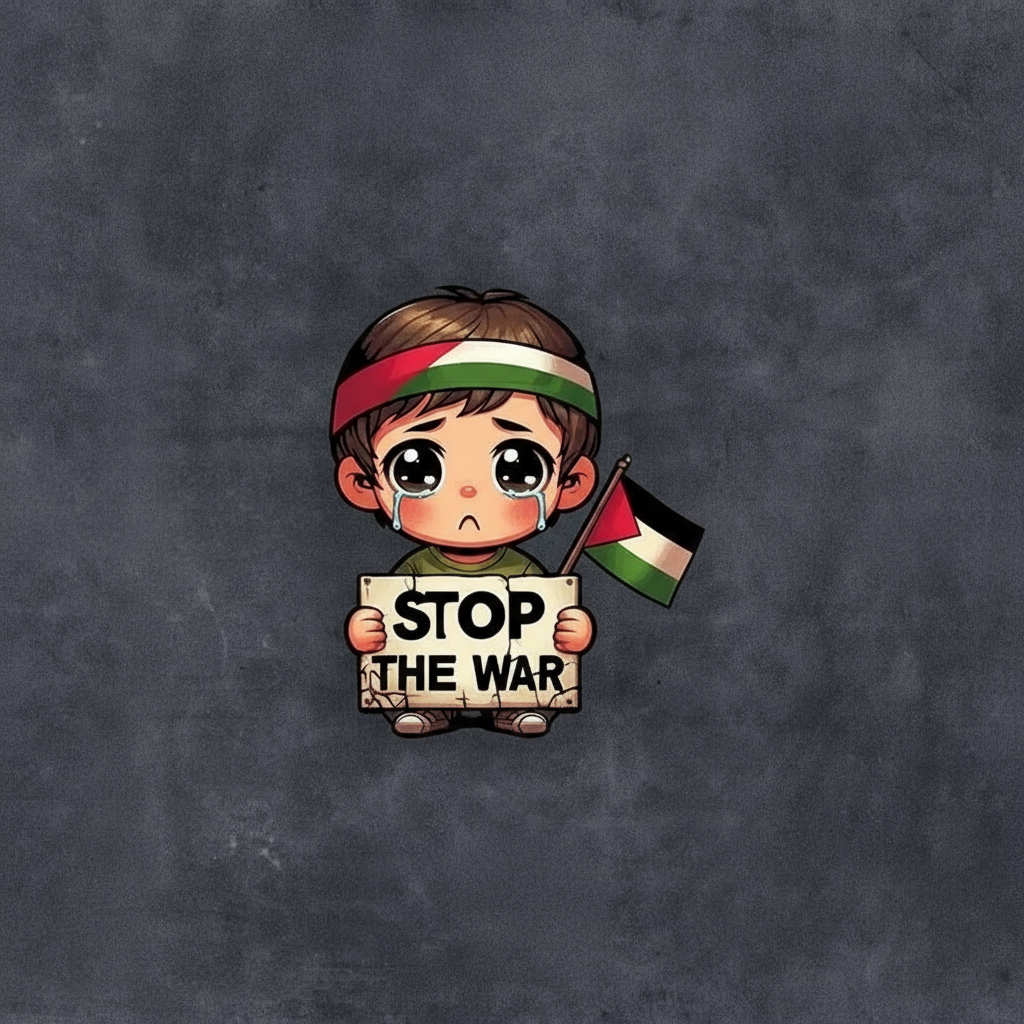 Klistermærker Med Palæstinensisk Budskab – Flere Motiver og Størrelser