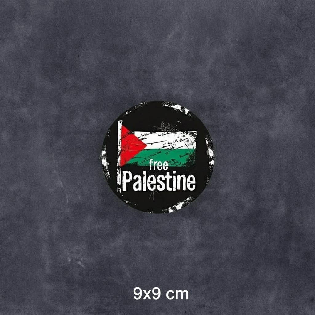 Klistermærker Med Palæstinensisk Budskab – Flere Motiver og Størrelser