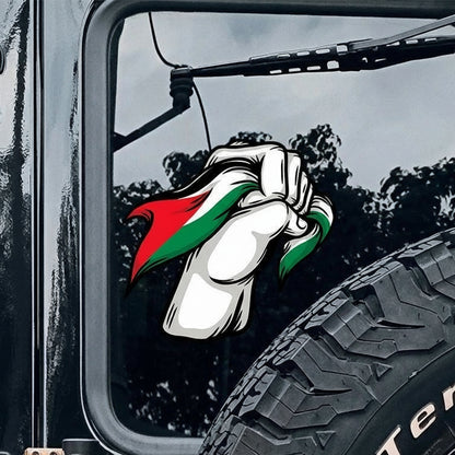 Klistermærke med Palestine Hånd