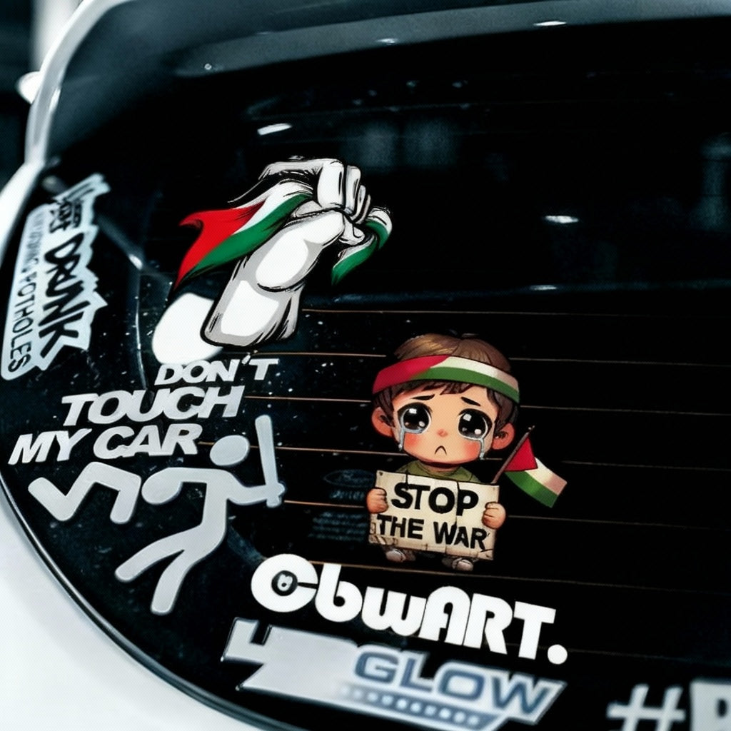 Klistermærke bag på bil