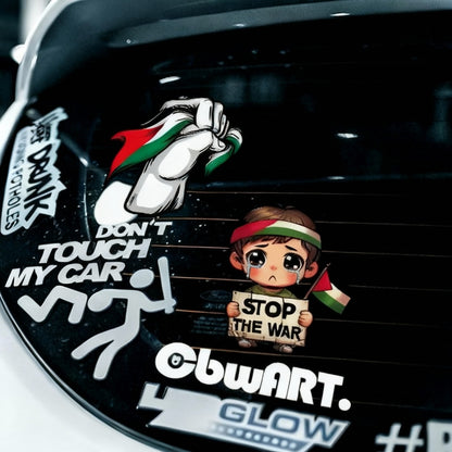 Klistermærke bag på bil