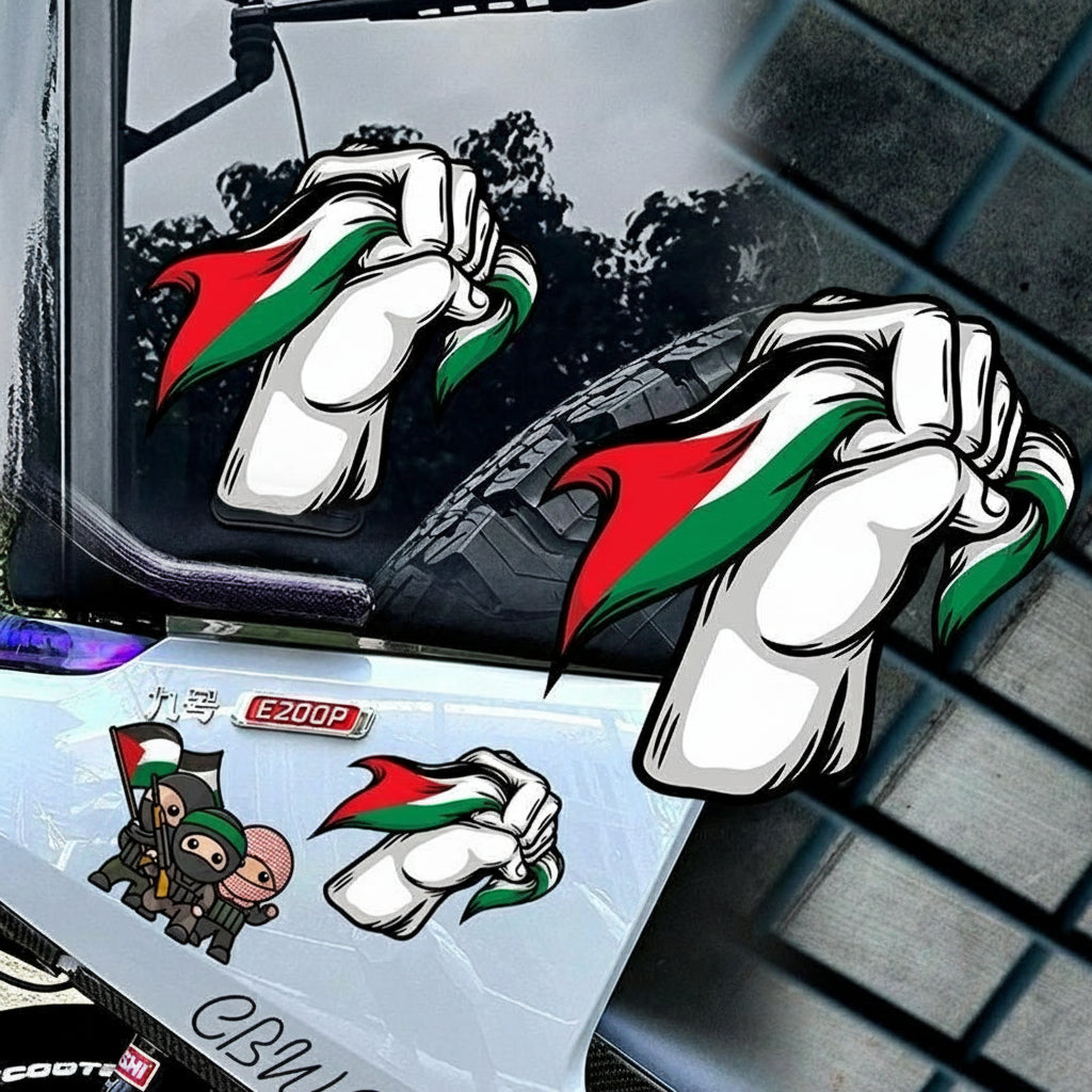 Klistermærke med Hånd