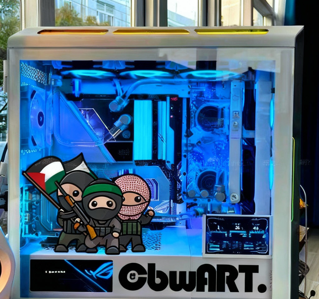 Klistermærke med Palestine figur