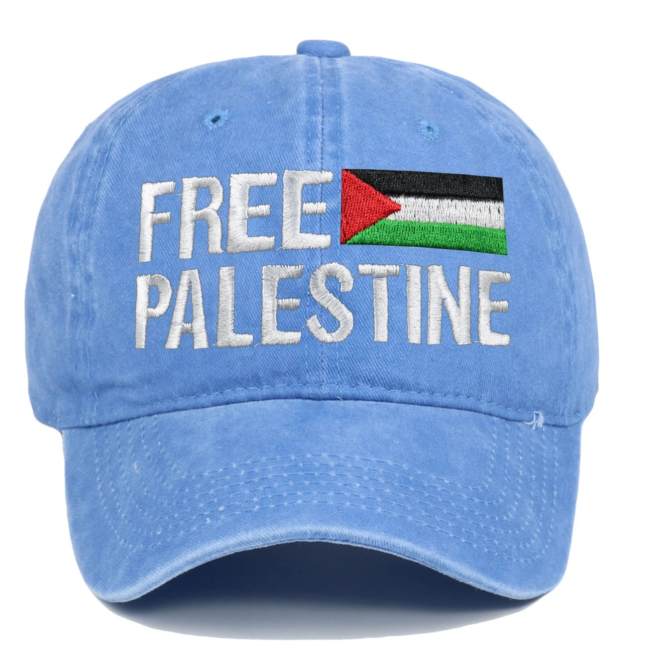 Lyseblå Free Palestine Cap