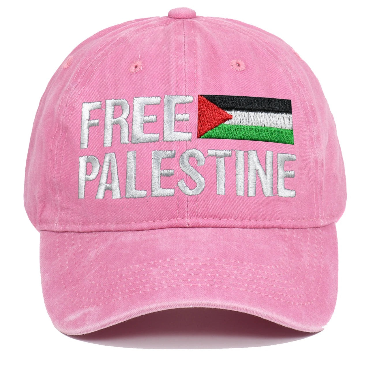 Lyserød Free Palestine Cap