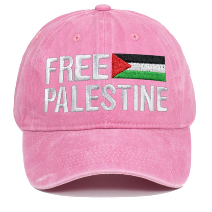 Lyserød Free Palestine Cap