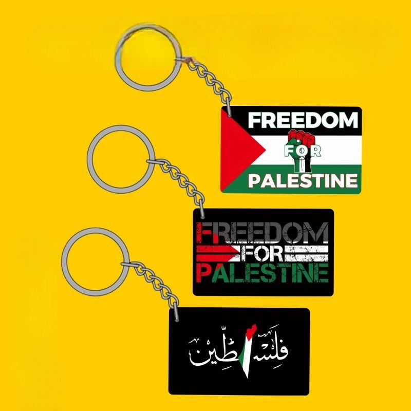 Nøgleringe med Palæstinensisk Frihedstema – Flere Varianter