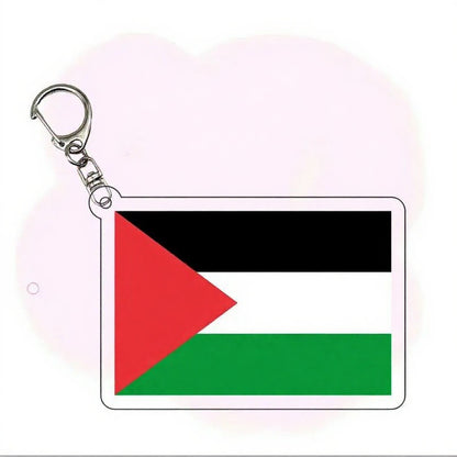 Sæt med 4 Palæstinensiske Nøgleringe – Flag & Solidaritet