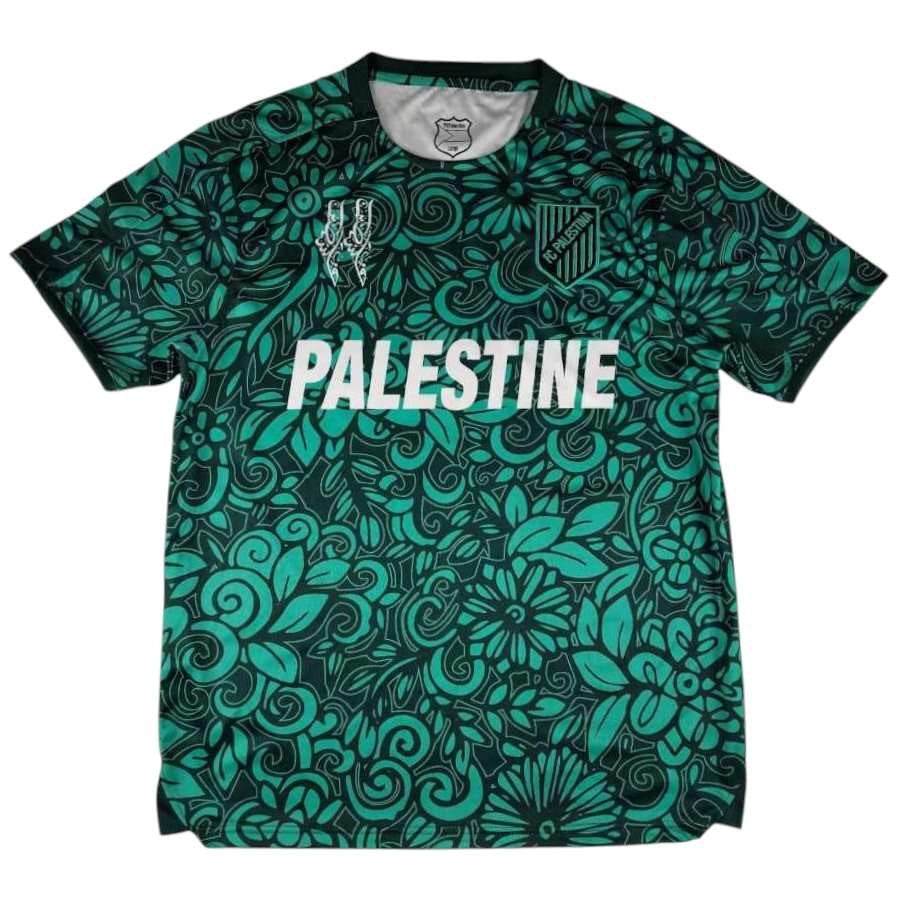 Palæstina fodboldtrøje grøn zaitoun mønster