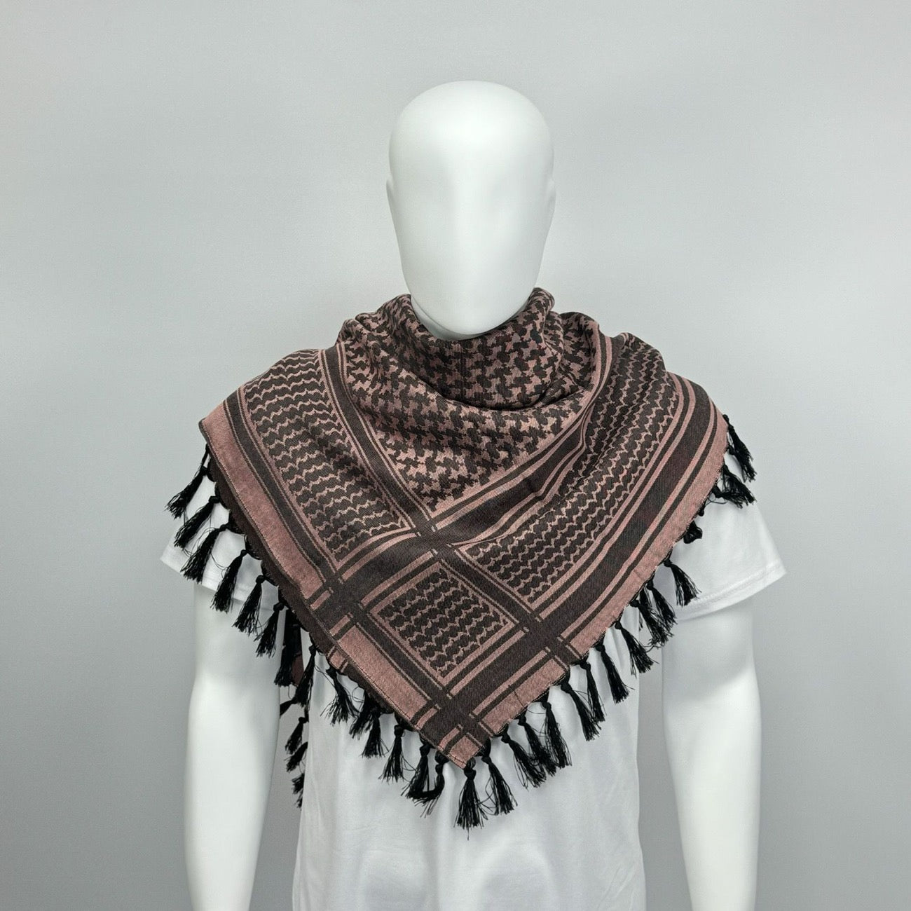 Pink kufiya keffiyeh palæstinensisk tørklæde