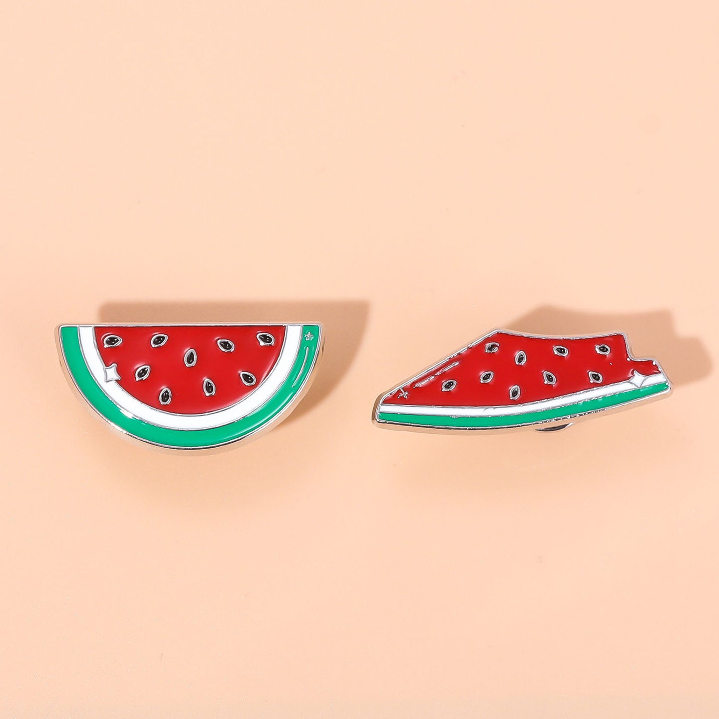 Vandmelon Emalje Pins – 2 Varianter