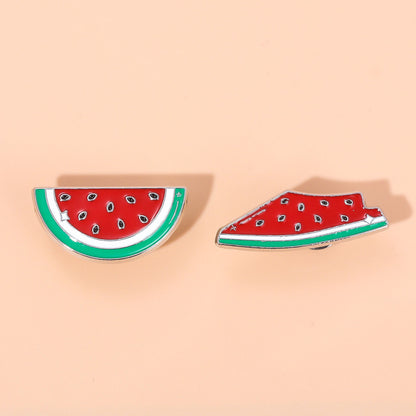 Vandmelon Emalje Pins – 2 Varianter