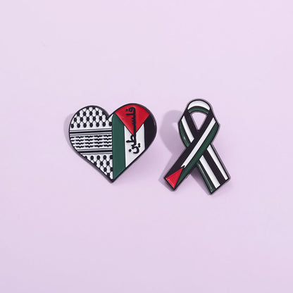 Palæstinensiske Emalje Pins – Symbolsk Natur & Frihed