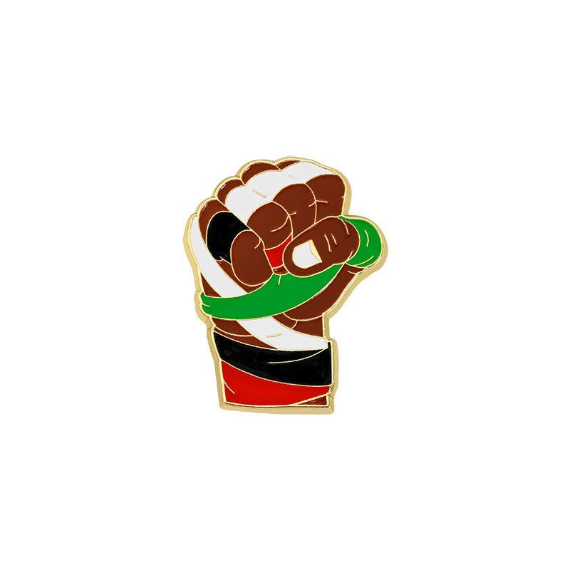 Palæstinensiske Pins / Brooches – Flag, Fugl, Hjerte & Knyttet Hånd