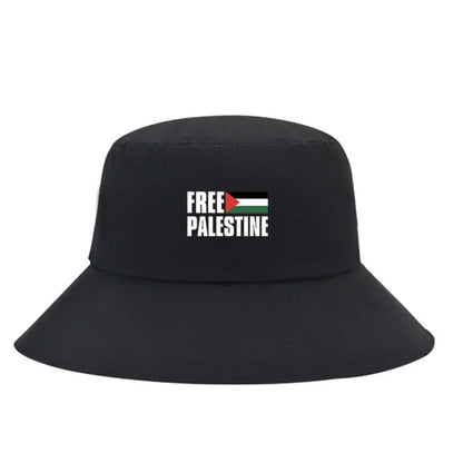 Sort Bøllehat med Free Palestine