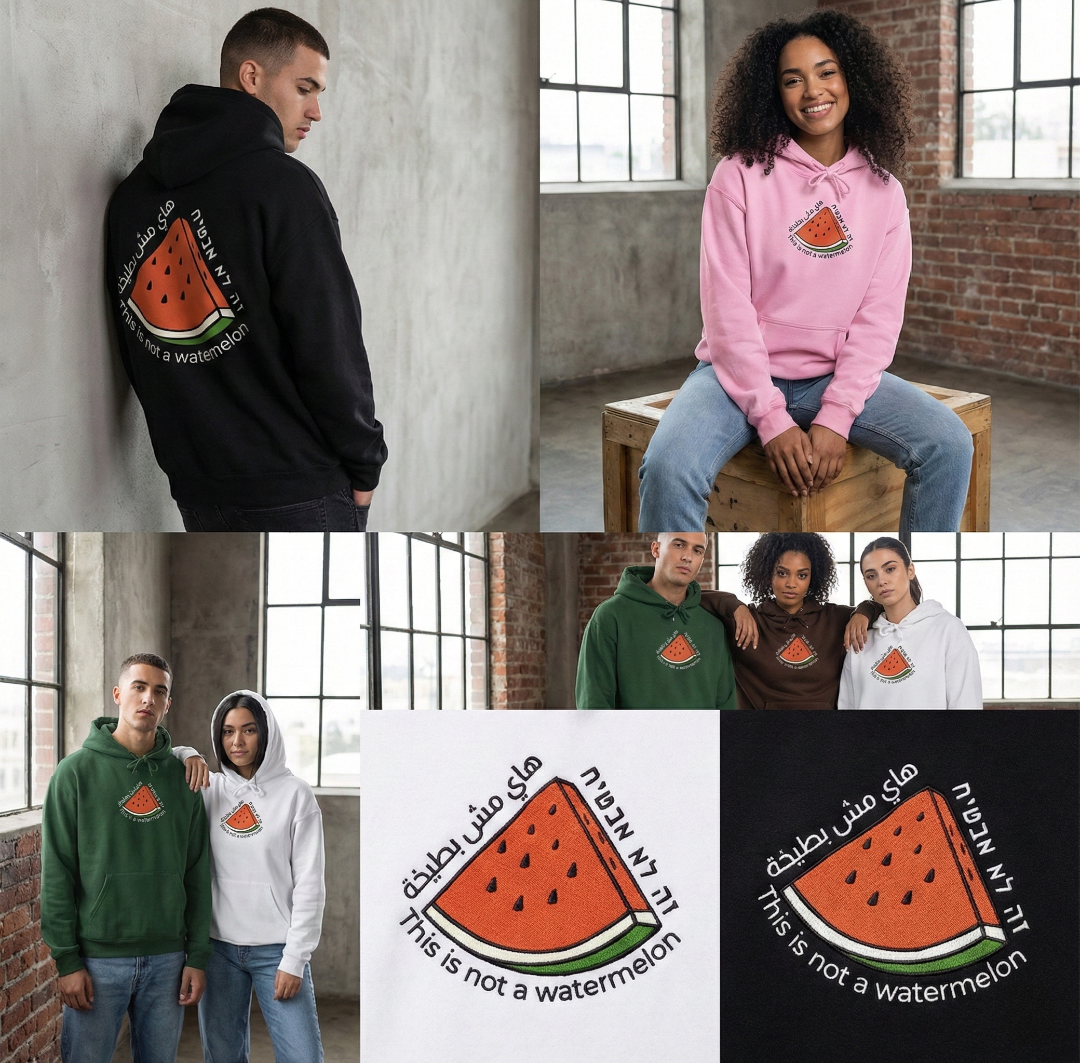 This Is Not A Watermelon Hoodies on models