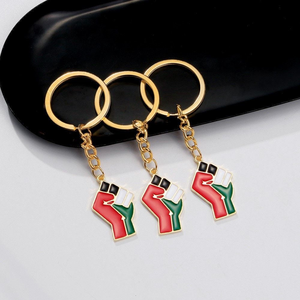 Tre guld nøgleringe