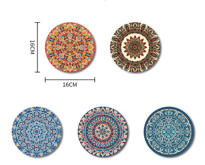 Bordskåner Palæstinensisk Design - Mandala & Blomstermønster