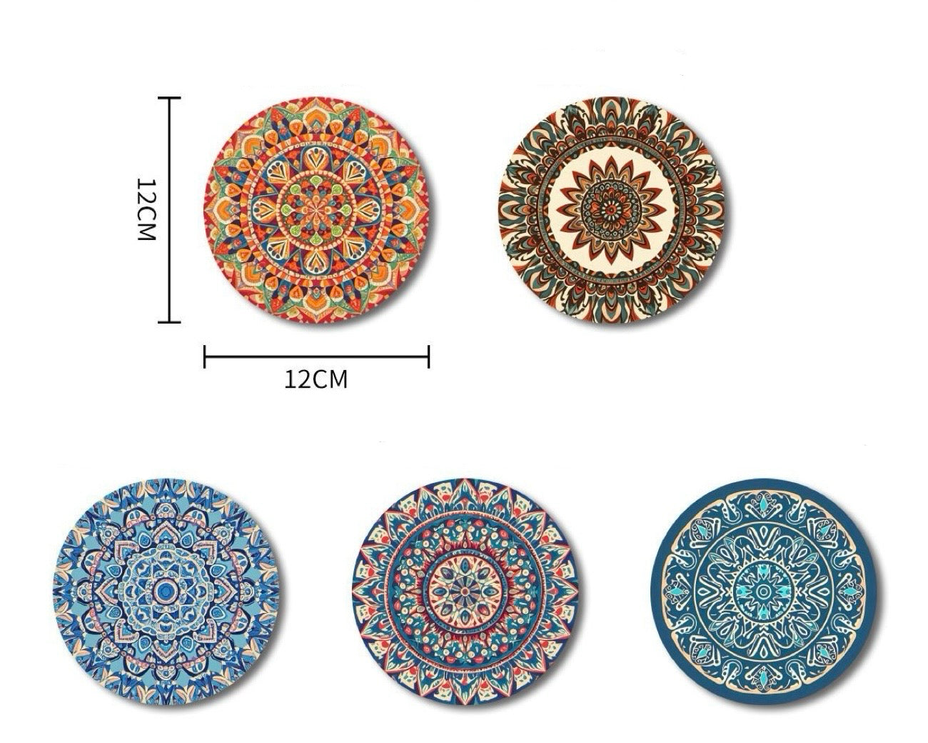 Bordskåner Palæstinensisk Design - Mandala & Blomstermønster