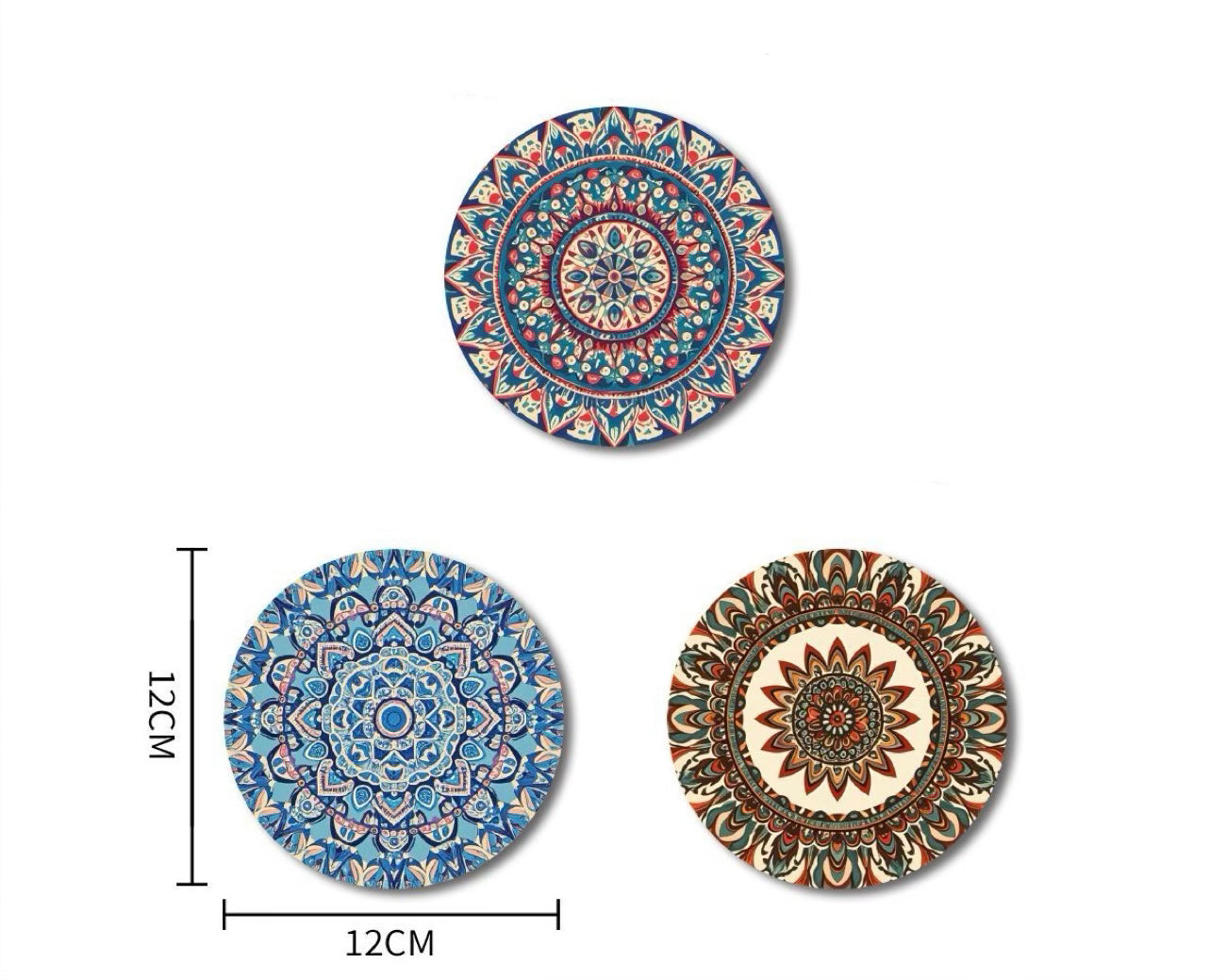 Bordskåner Palæstinensisk Design - Mandala & Blomstermønster