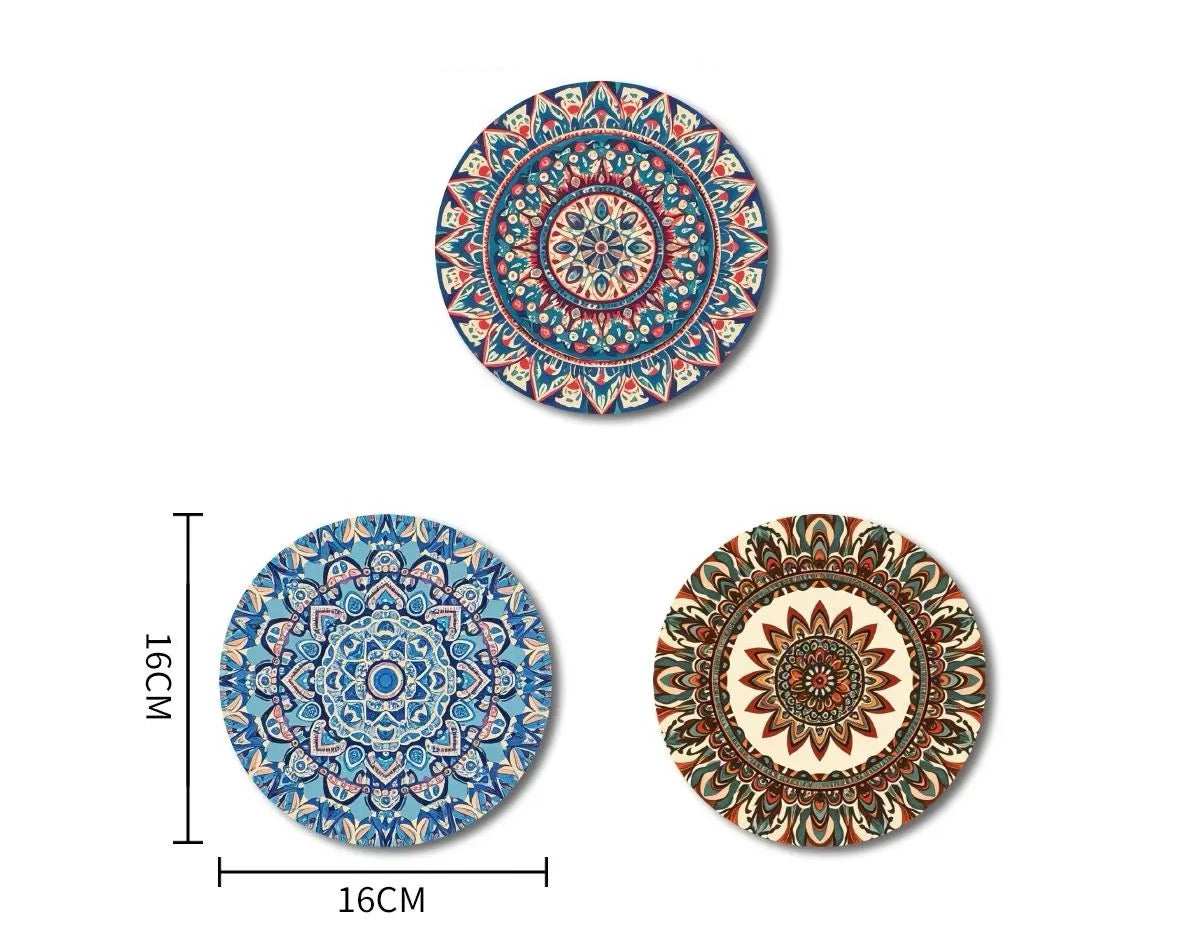 Bordskåner Palæstinensisk Design - Mandala & Blomstermønster