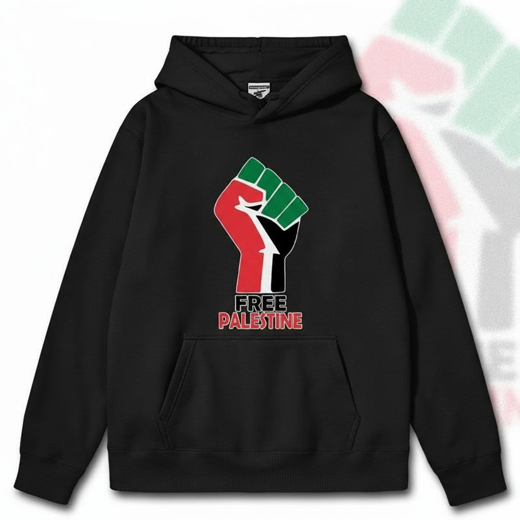 Free Palestine hoodie sort