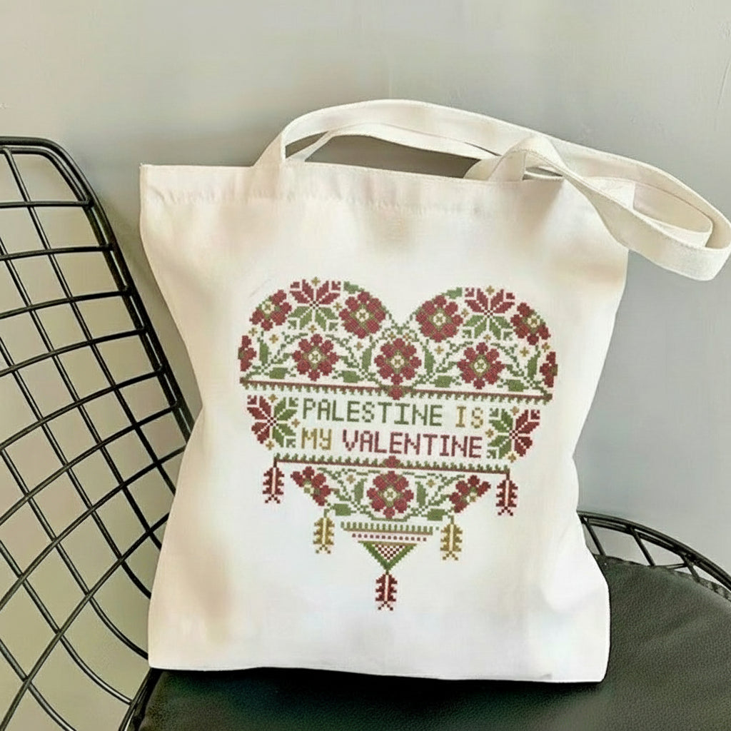 Hvid Palæstina mulepose.