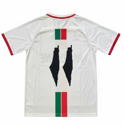 Hvid FC Palestine fodboldtrøje bagfra variant