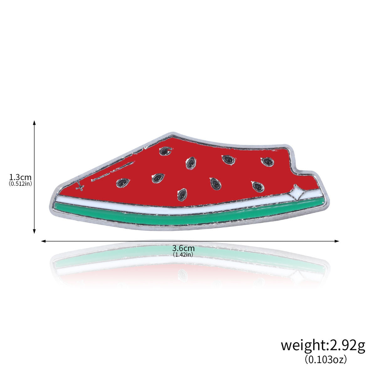 Vandmelon Emalje Pins – 2 Varianter