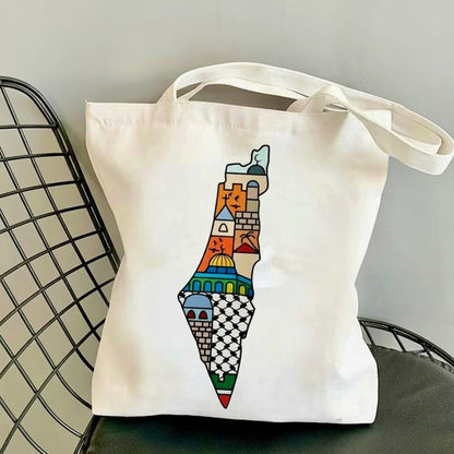 Palæstina mulepose Keffiyeh-design.