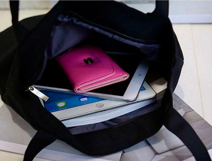 Detalje af mulepose syning.